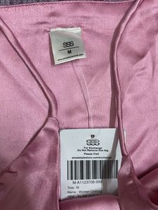 pink satin style top
