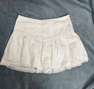 ZARA lace trim skort