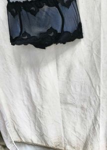 28279. Lace Trimmed Sheer Shapewear