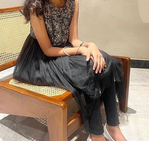 Elegant Black Sequined Lehenga Choli Set