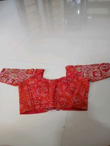 Vibrant Red Ethnic Blouse