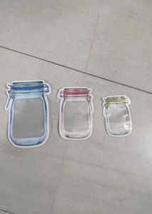 Mason Jar Shaped Reusable Snack Bags