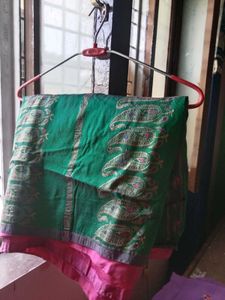 pink Paisley Saree with Pin