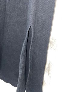 Classic Black ribbed  Fit &amp; Flare Dress