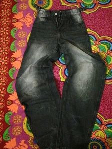 Washed Denim Jeans barrel fit jean