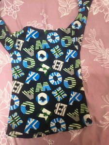 Graphic Print Fleece Top for 4-6 year girl
