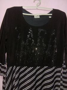 Black Updown Long Top