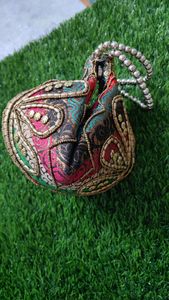 Boho Embroidered Potli Bag