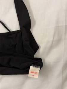 Black Crop Tank Top