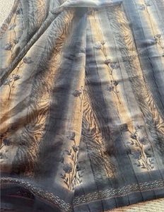Elegant Printed Saree with Embellishments