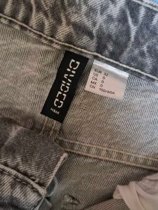 H&amp;M Denim Grey Relaxed Jeans