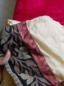 Beautiful Lavender Saree with Intricate Border