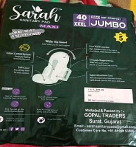 Senitary Pad 40 Pack With Free Delivery