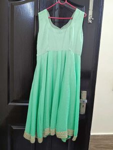 Beautiful Mint Green Ethnic Dress