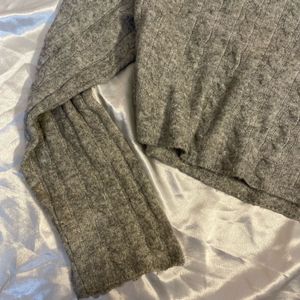Bershka Cable Knit Sweatshirt