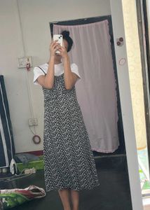 Floral Print Spaghetti Strap Dress