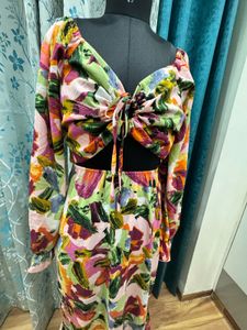 Sexy Neck Long Dress