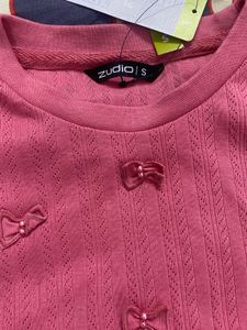 Charming Pink Bow Top