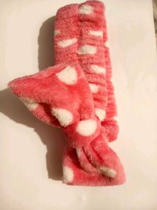 Cute Polka Dot Fleece Headband