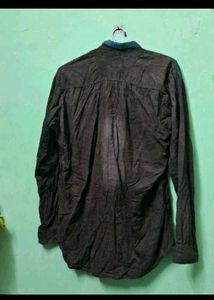 Men's Dark Washed Denim Shirt