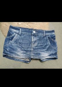 Women's Blue Denim Shorts