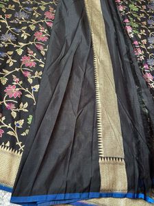 Banarus saree with attached blouse