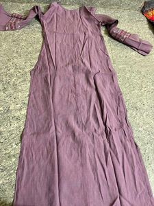 💜 purple Embroidered Kurta