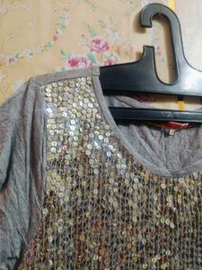y2k Sparkly Sequin Crop Top