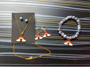 Cute Rainbow Jewelry Set