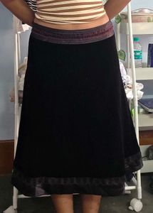 Elegant Velvet Skirt
