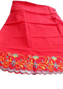 Embroidered Red Petticoat 7 part new