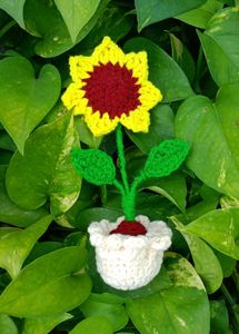 Handmade Crochet Sunflower