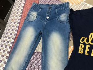 Stylish Jeans and T-Shirt Combo