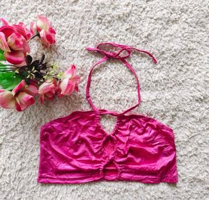 shein Ruched Halter Top
