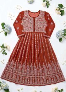 combo of Royal Blue and Red kurti