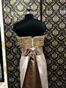 Elegant Embellished Strapless Gown