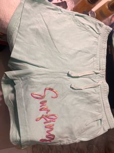 Cute Girls Surfing Cotton Shorts