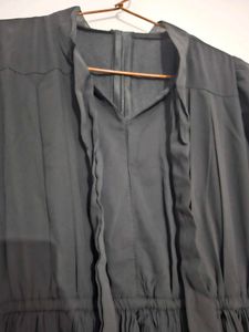 black midi dress