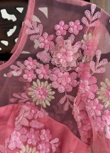 Brand New Pastel Pink Heavy Worked Designer Blouse