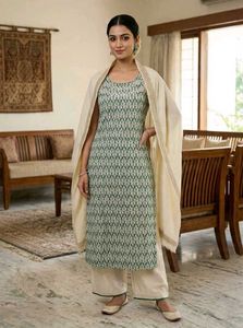Printed Green Kurti