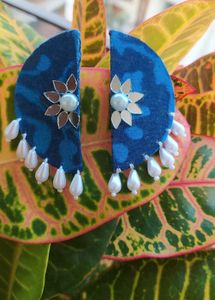Indigo EARING (Handmade)