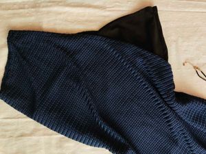 Chic Blue Knitted Dress