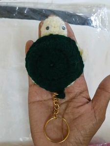 Handmade Crochet Turtle Keychain
