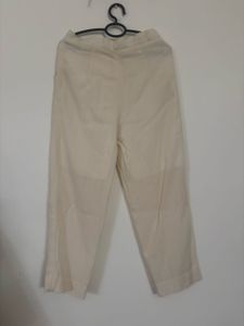 Linen high waist pants