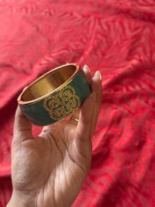 Elegant Teal &amp; Gold Bracelet