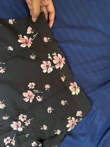 Flowy Floral Wrap Style Skirt