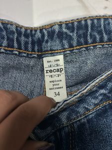 Recap distress jeans