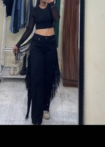 Fringe Jeans -Rare Unique & Stylish Pair