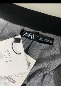 Zara Checkered Tailored Trousers