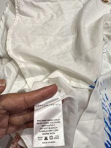 Splash Paint Print Button-Up Shirt